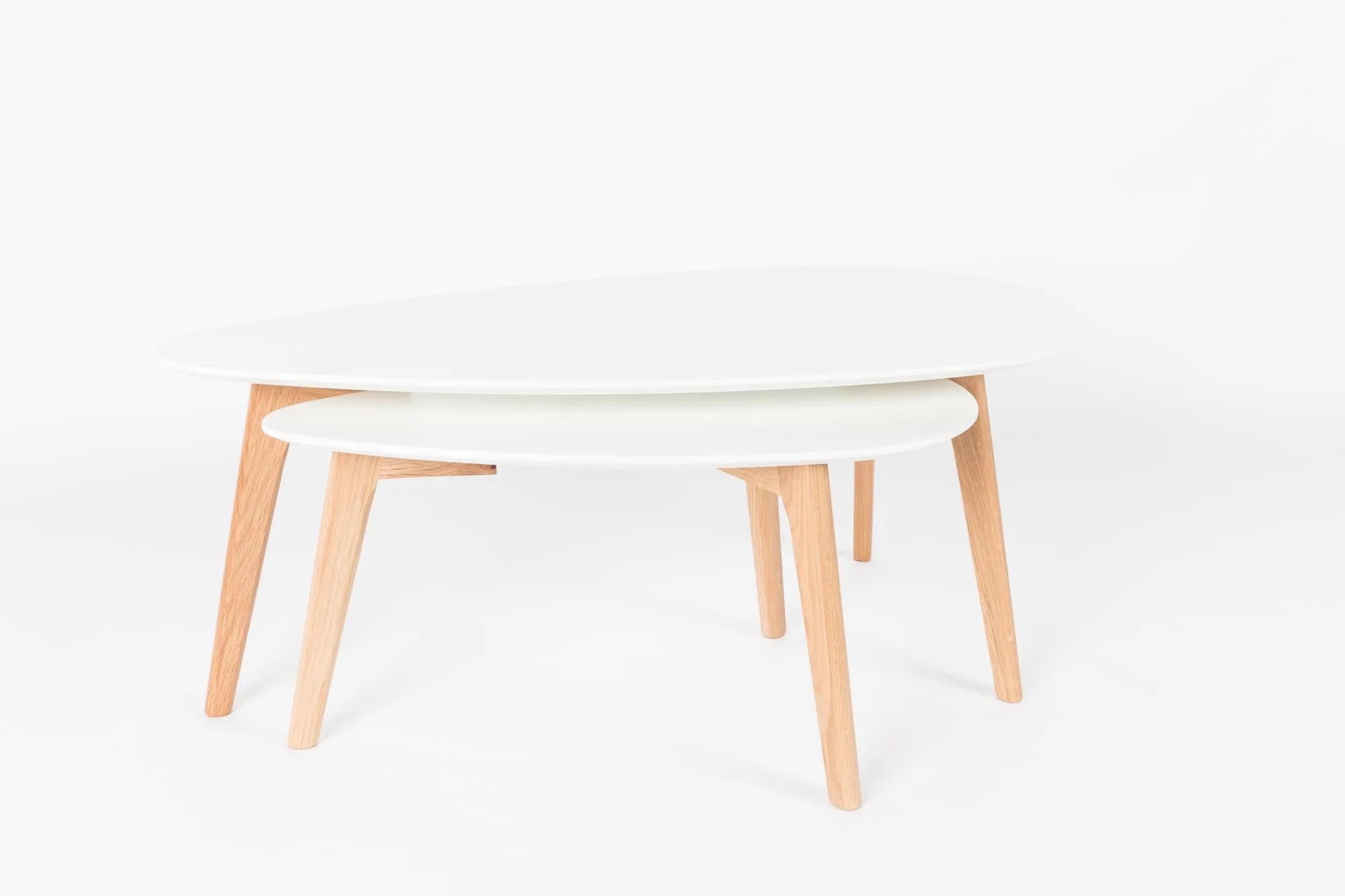 Beistelltisch Drop 2er Set Wohnzimmer kleine Tische modern