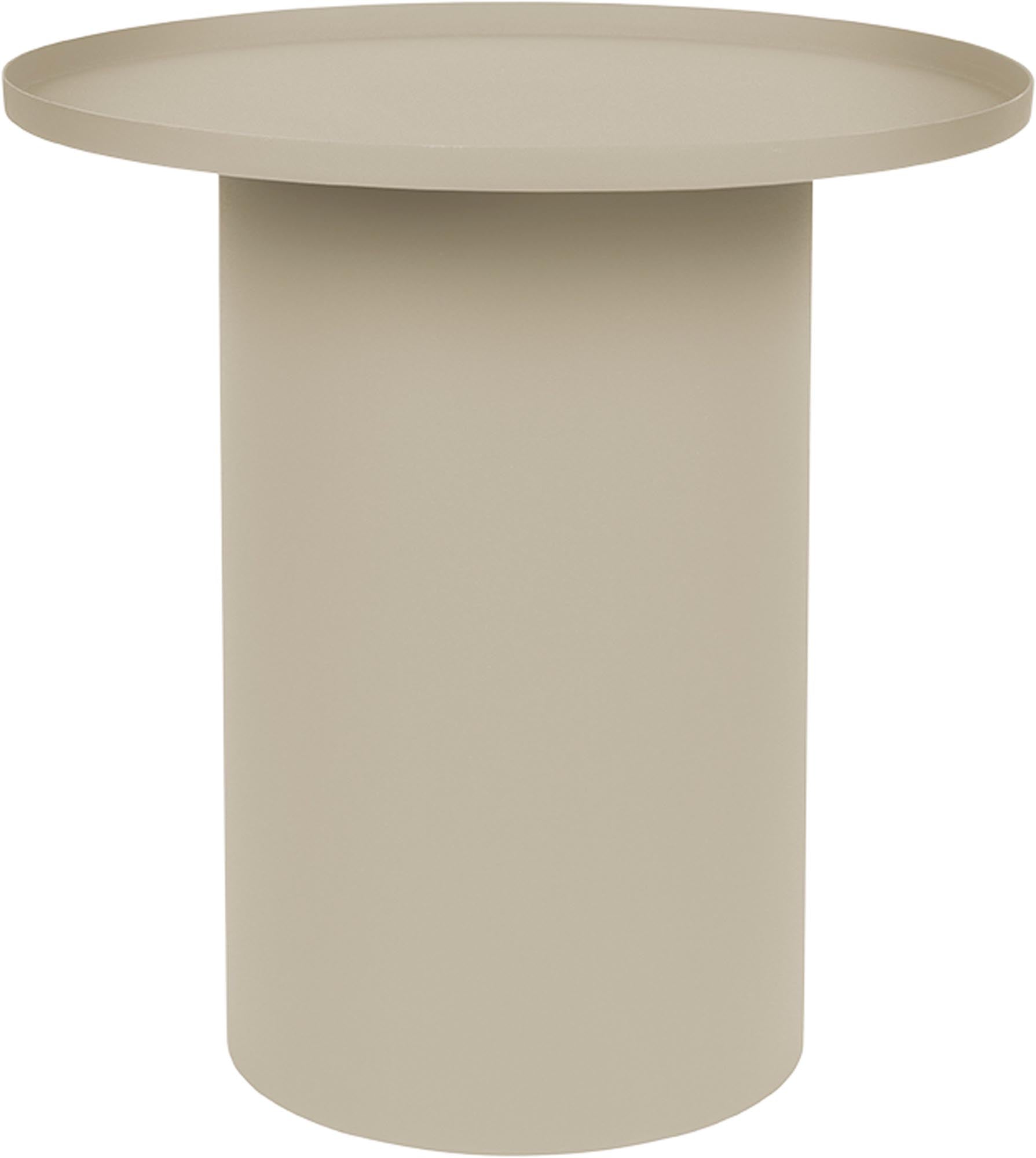 Eleganter Beistelltisch Sverre von White Label Living: Rund, vielseitig und aus langlebigem MDF mit modernem Design für jedes Zuhause.