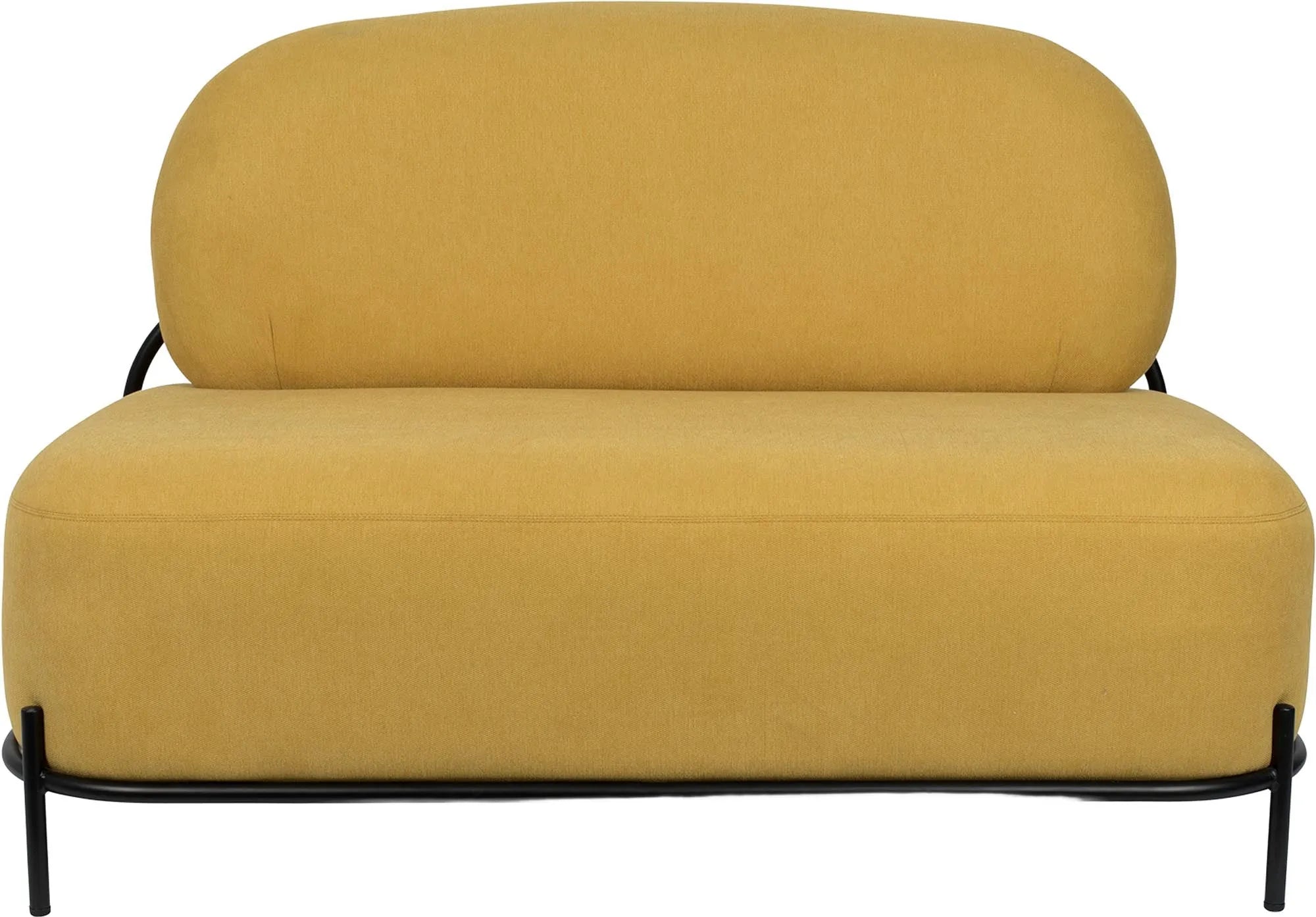 Stilvolles Sofa Polly von White Label Living in modernem Grau.