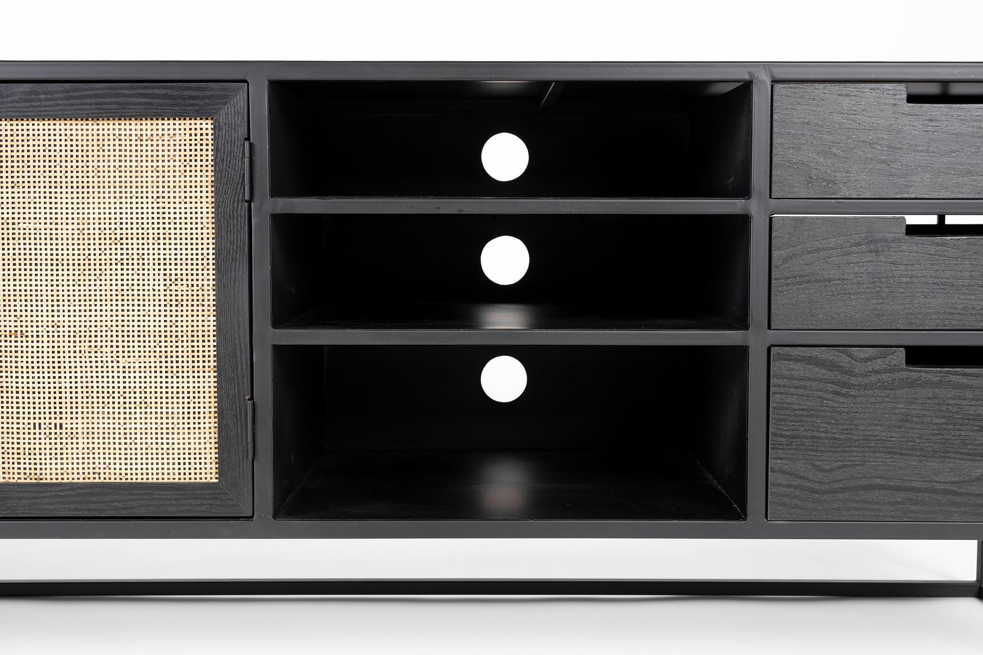 Entdecken Sie das stilvolle Sideboard GUUJI von White Label Living – ideal für Ordnung und Eleganz in jedem Wohnraum.