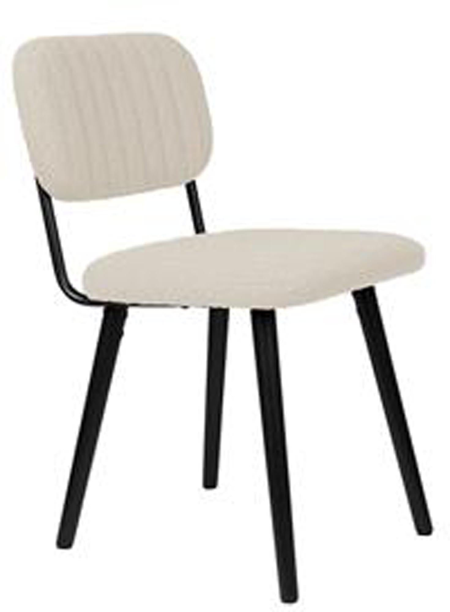 Eleganter Stuhl JAKE von White Label Living aus hochwertigem Holz.