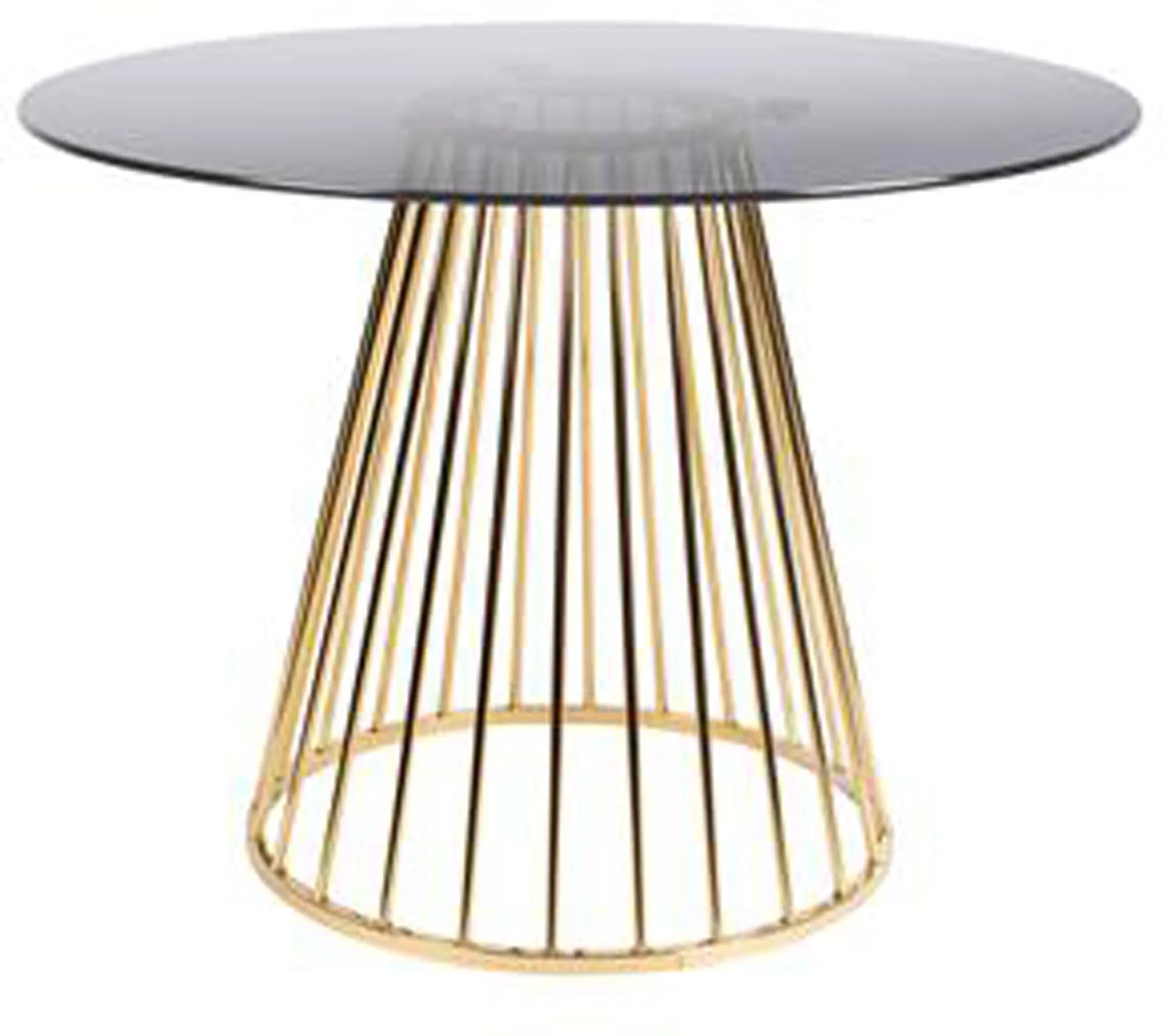 Tisch FLORIS in Gold präsentiert im Onlineshop von KAQTU Design AG. Esstisch ist von White Label Living