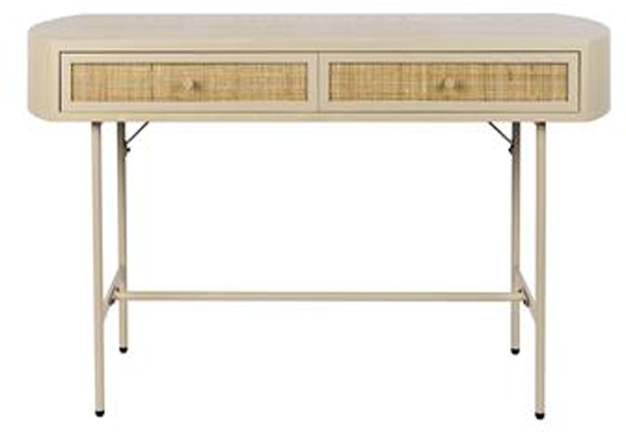 Konsolentisch AMAYA 2DR in Beige präsentiert im Onlineshop von KAQTU Design AG. Schreibtisch ist von White Label Living