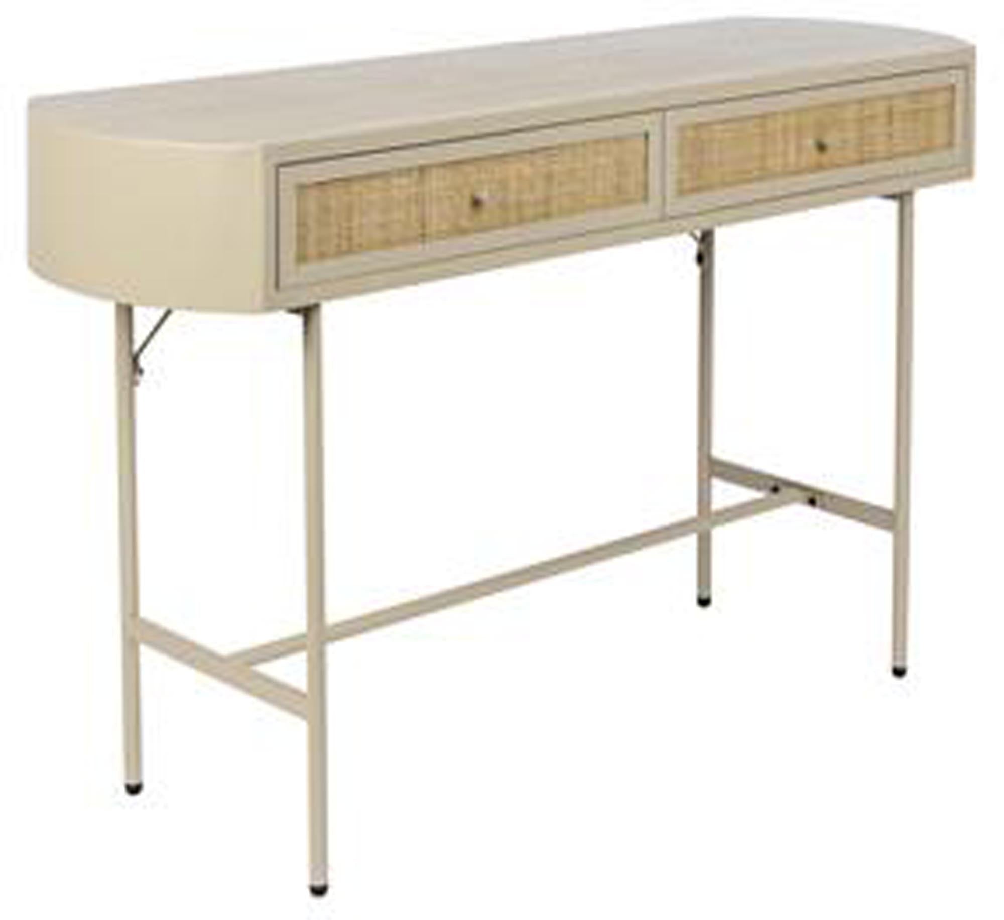 Konsolentisch AMAYA 2DR in Beige präsentiert im Onlineshop von KAQTU Design AG. Schreibtisch ist von White Label Living