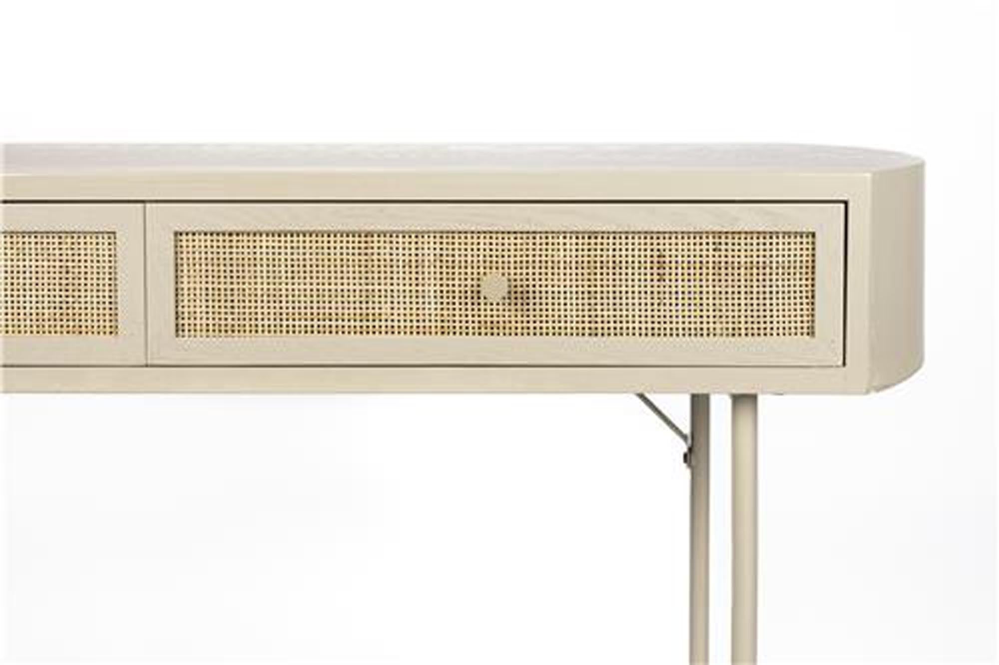 Konsolentisch AMAYA 2DR in Beige präsentiert im Onlineshop von KAQTU Design AG. Schreibtisch ist von White Label Living