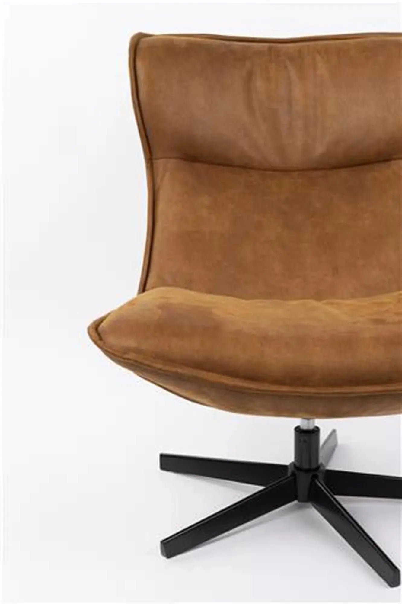 Loungesessel JOHN in Braun/Schwarz präsentiert im Onlineshop von KAQTU Design AG. Sessel ist von White Label Living