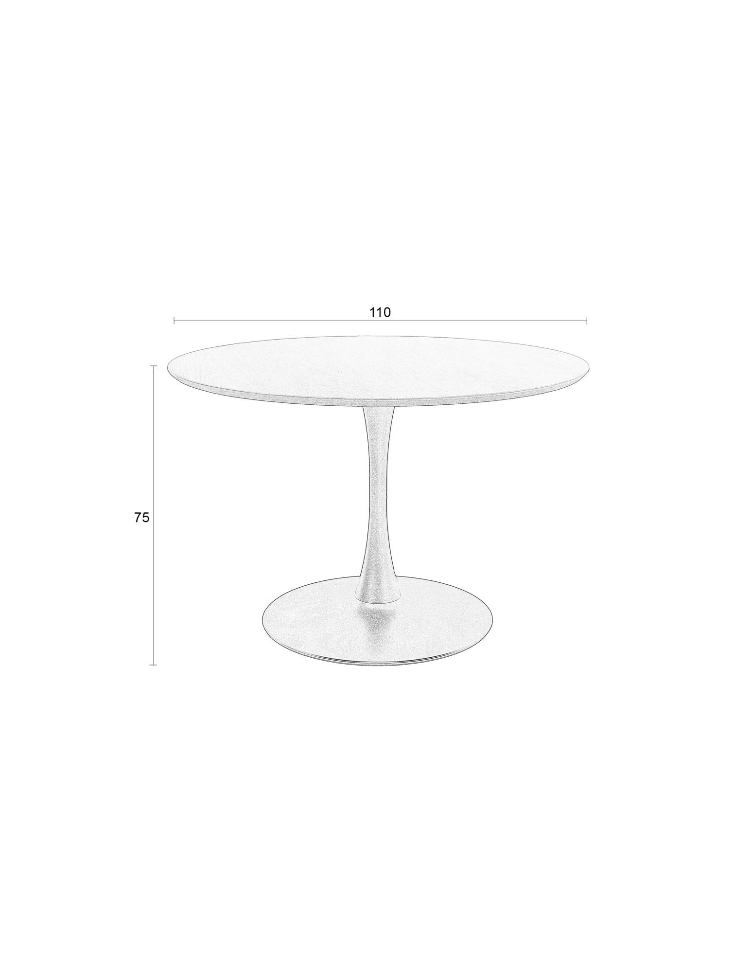 Erleben Sie den Esstisch Raku von White Label Living: Modernes Design, langlebige Materialien und ideal für gesellige Anlässe in Ihrem Zuhause.