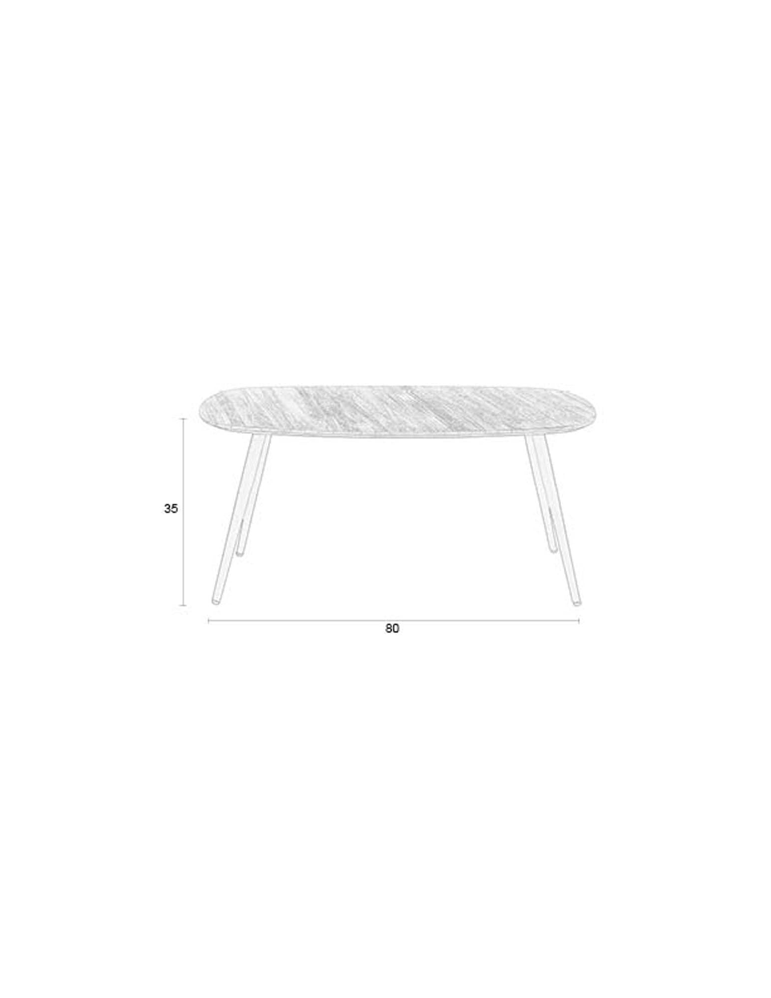 Moderner Couchtisch Gualdo von White Label Living, stilvolles Design, hochwertige Materialien, ideal für zeitgemässe Wohnräume.