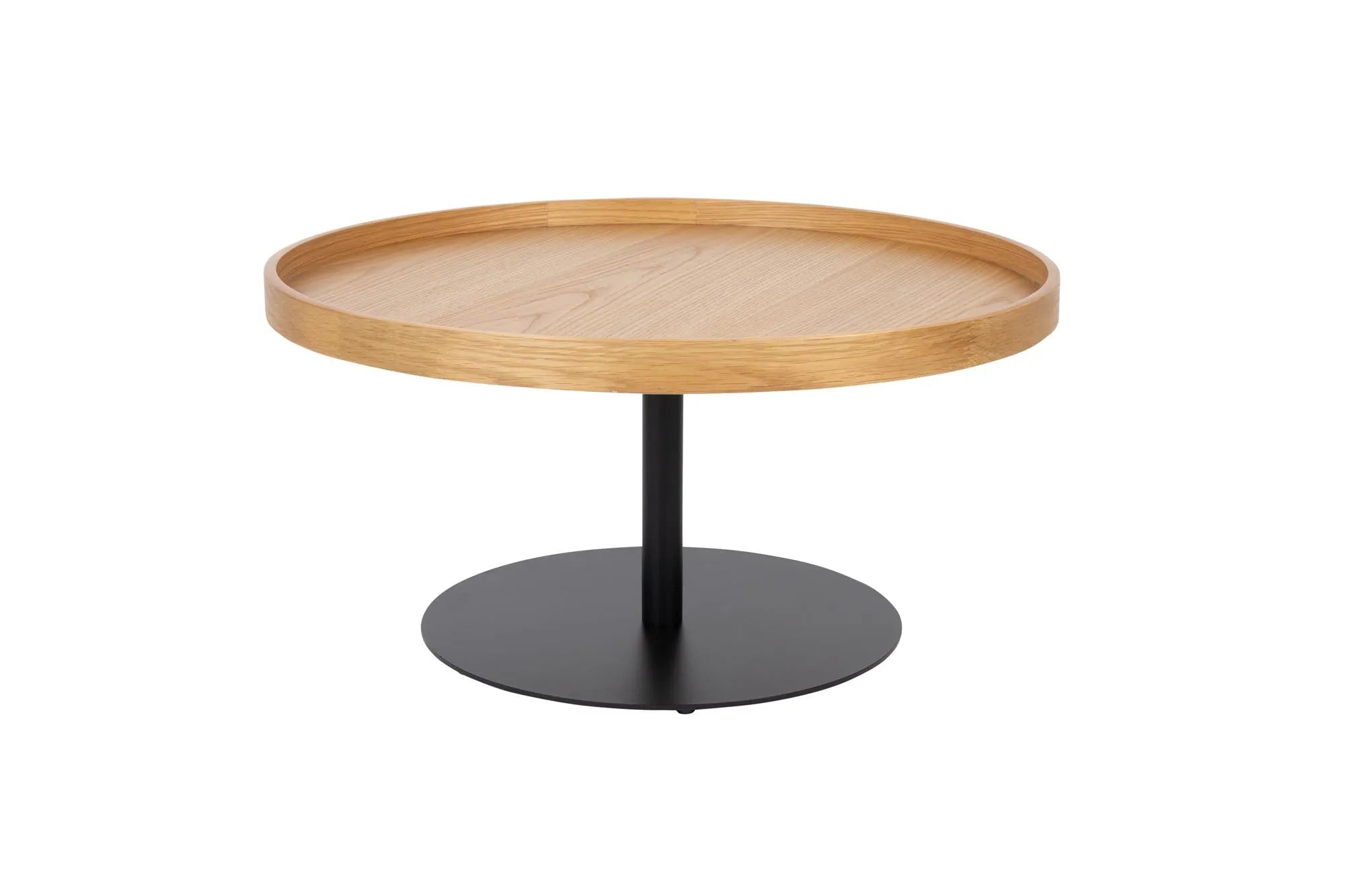 Beistelltisch Yuri Oak L in Natur/Schwarz präsentiert im Onlineshop von KAQTU Design AG. Beistelltisch ist von White Label Living