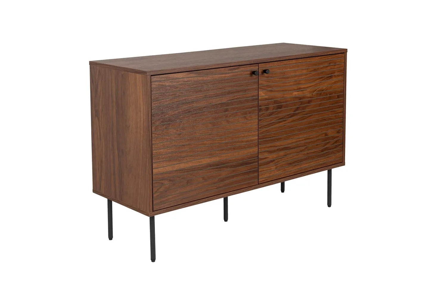 Elegantes Sideboard mit modernem Streifendesign, hochwertigem MDF, ideal für stilvollen Stauraum im Wohn- oder Esszimmer.