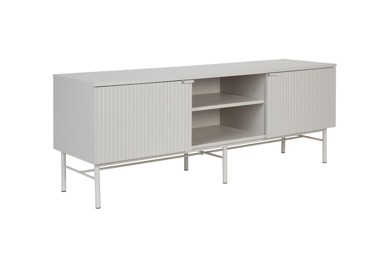 Sideboard Cayo Low in White präsentiert im Onlineshop von KAQTU Design AG. Sideboard ist von White Label Living