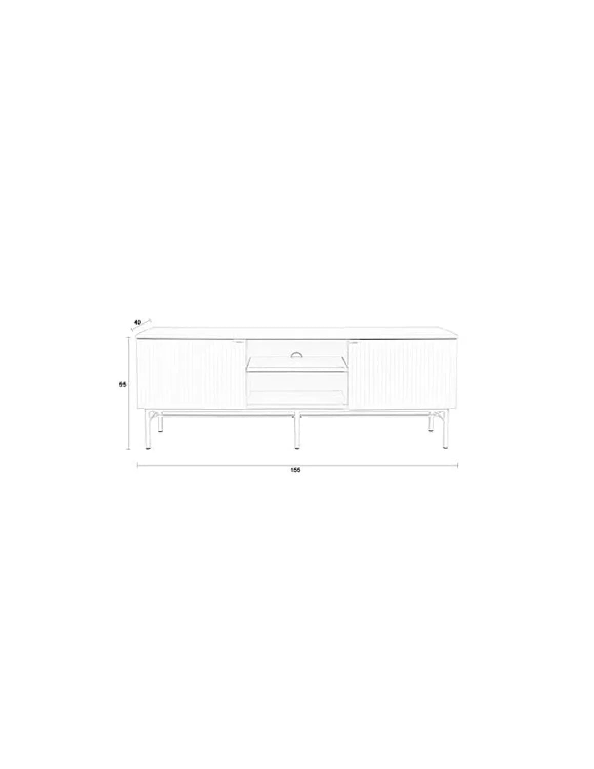 Sideboard Cayo Low in White präsentiert im Onlineshop von KAQTU Design AG. Sideboard ist von White Label Living