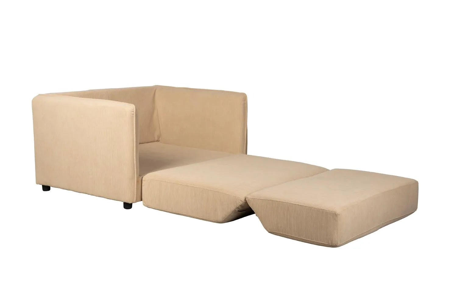 Jopie Loveseat Schlafsofa Beige in Beige präsentiert im Onlineshop von KAQTU Design AG. Sessel mit Armlehnen ist von White Label Living