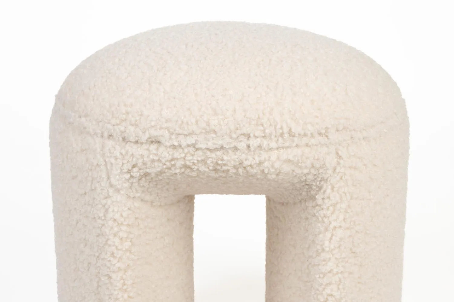 Hocker Noxx in White präsentiert im Onlineshop von KAQTU Design AG. Hocker ist von White Label Living