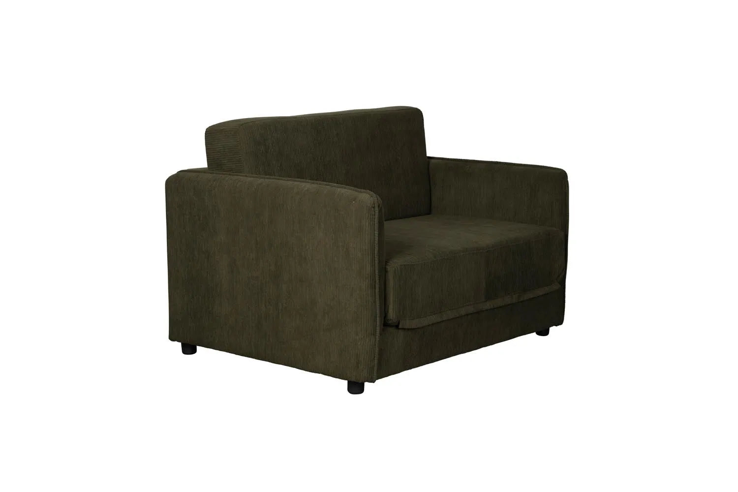 Elegantes Jopie Loveseat Schlafsofa in Grün: Funktionalität, Komfort und Stil für moderne Räume. Ideal als Gästebett.