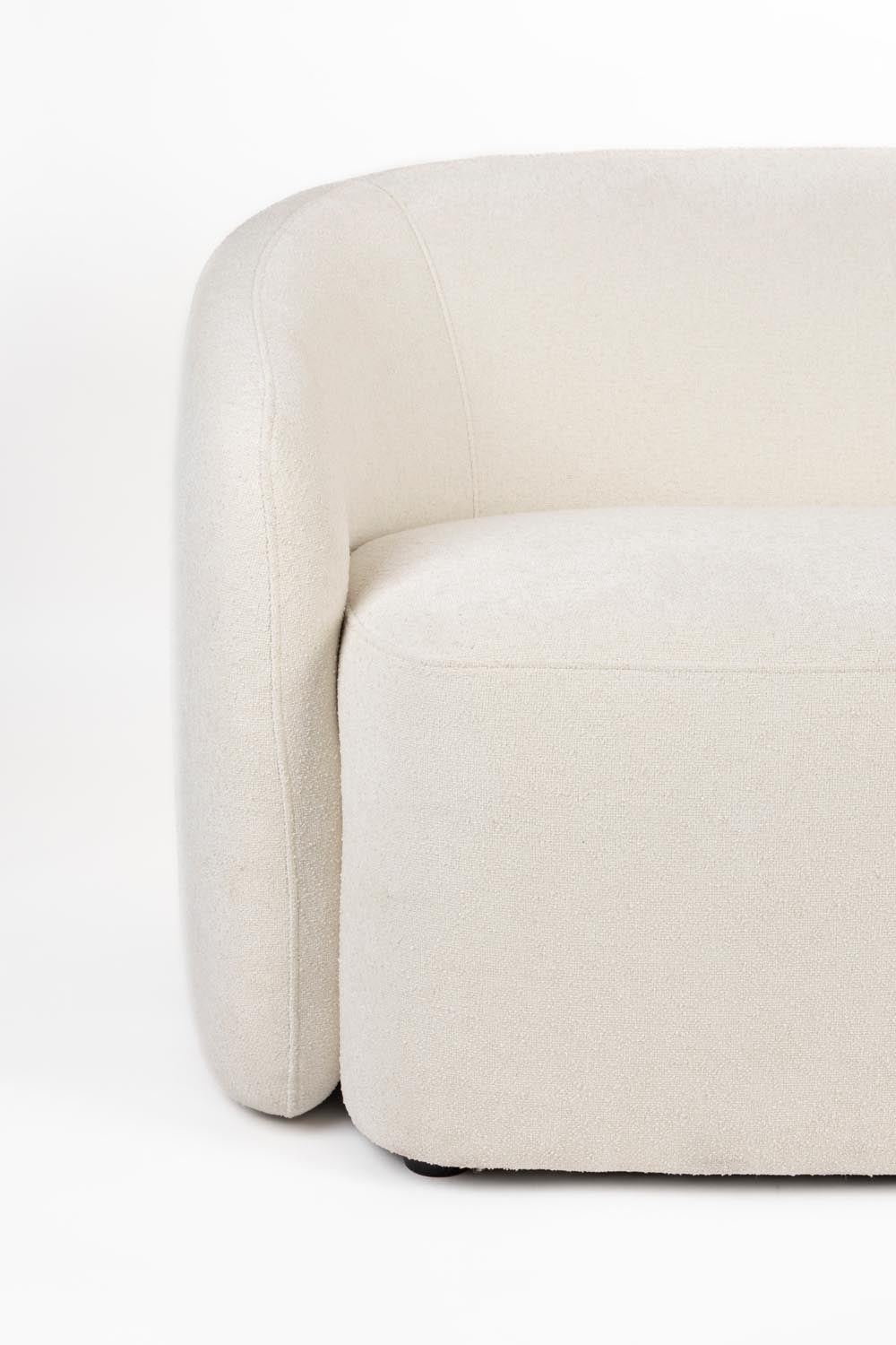 Sofa Len in White präsentiert im Onlineshop von KAQTU Design AG. 3er Sofa ist von White Label Living