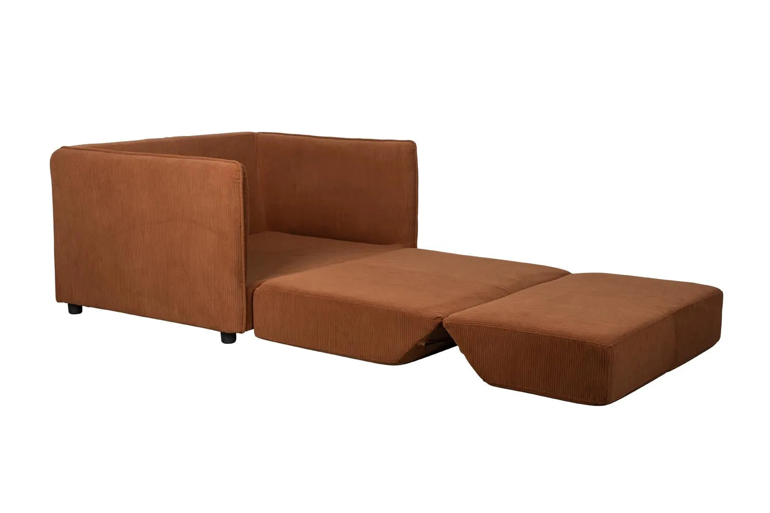 Jopie Loveseat: Vielseitiges braunes Schlafsofa von White Label Living.