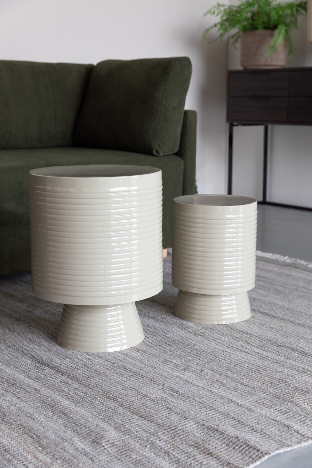 Eleganter Beistelltisch Sven in Elfenbein L von White Label Living – vielseitig, stilvoll und ideal für jedes Zuhause.