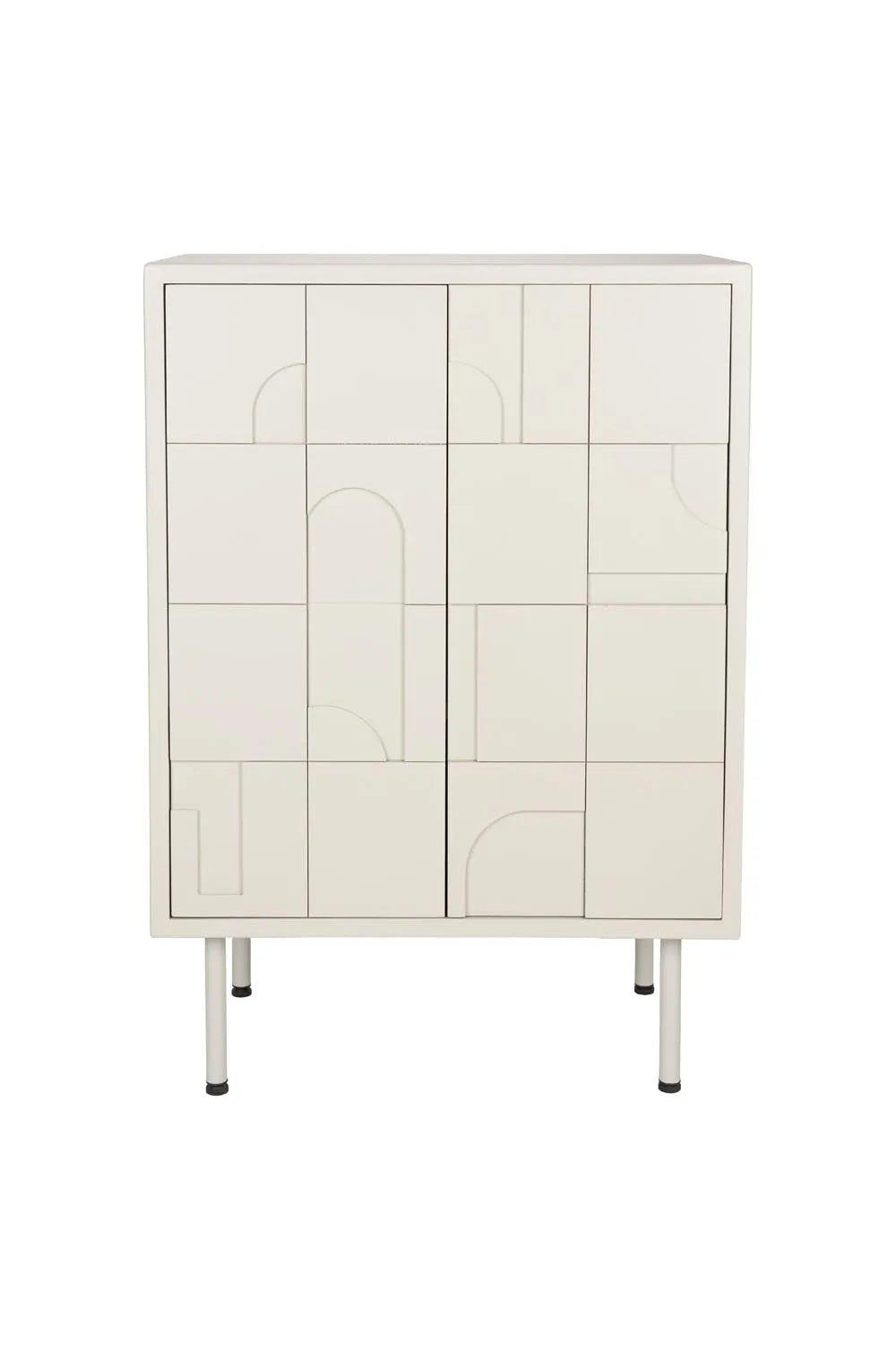 Schrank Funk Low in Beige präsentiert im Onlineshop von KAQTU Design AG. Cabinet ist von White Label Living