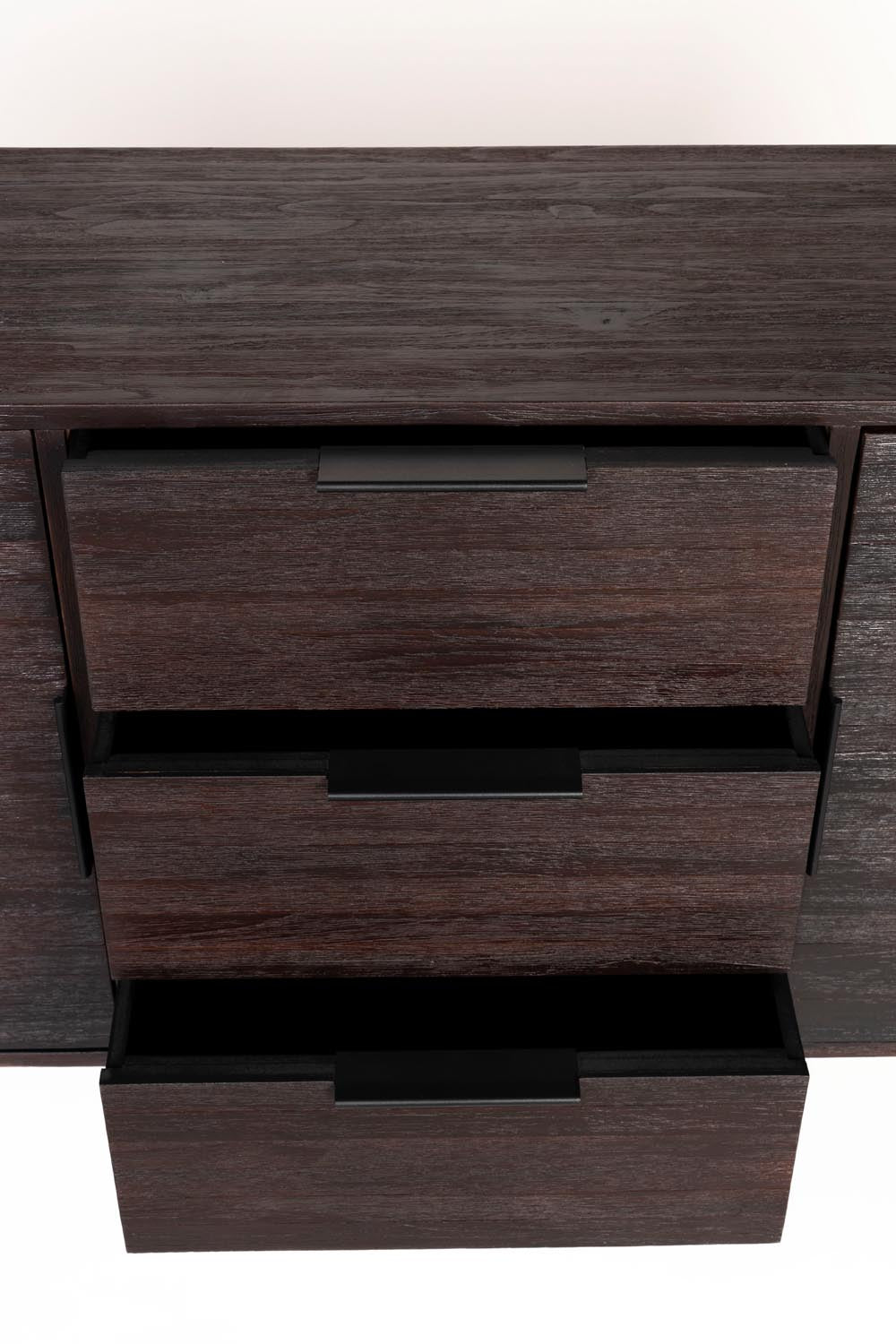 Sideboard Webster hoch in Brown präsentiert im Onlineshop von KAQTU Design AG. High-Sideboard ist von White Label Living