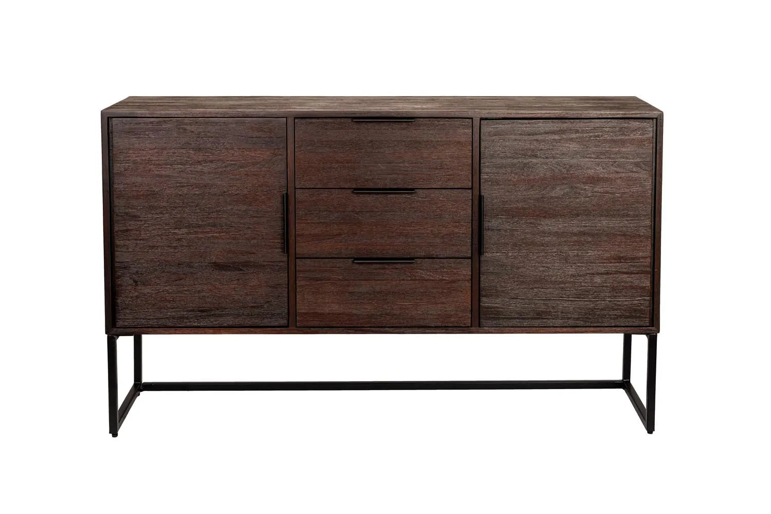 Sideboard Webster hoch in Brown präsentiert im Onlineshop von KAQTU Design AG. High-Sideboard ist von White Label Living