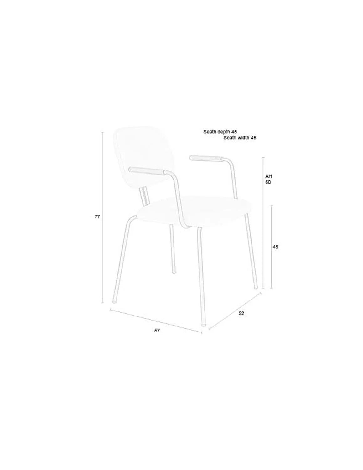 Luxuriöser Sessel Bouton Off-White für modernes Wohndesign.