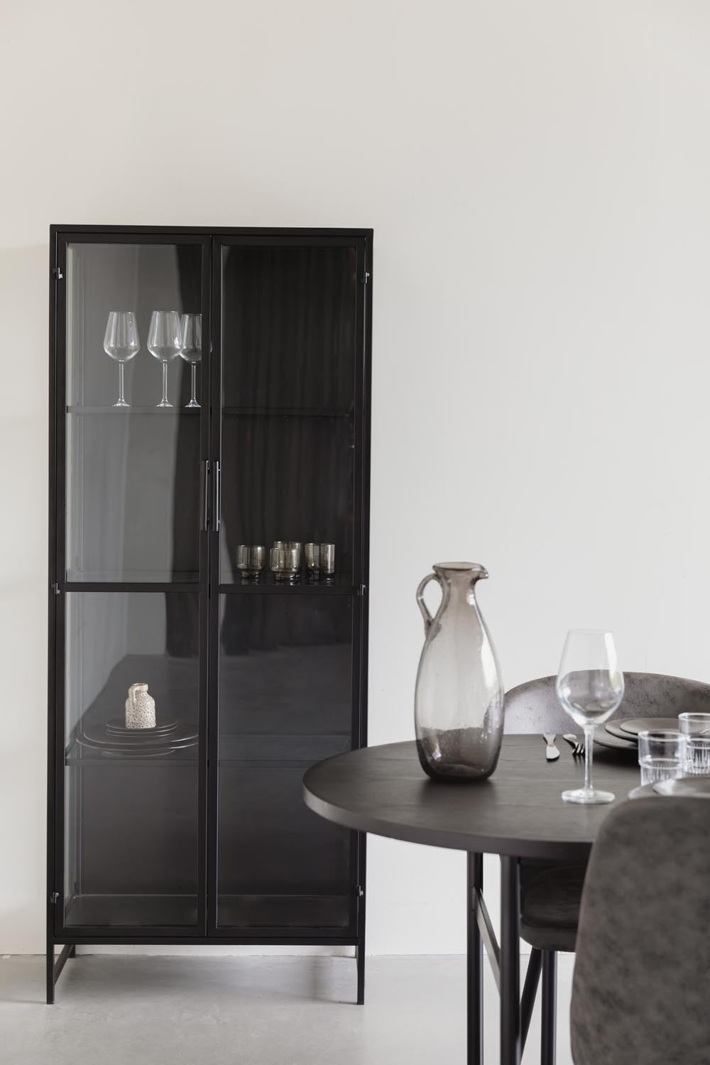 Rob Schrank L in Black präsentiert im Onlineshop von KAQTU Design AG. Weinregal ist von White Label Living