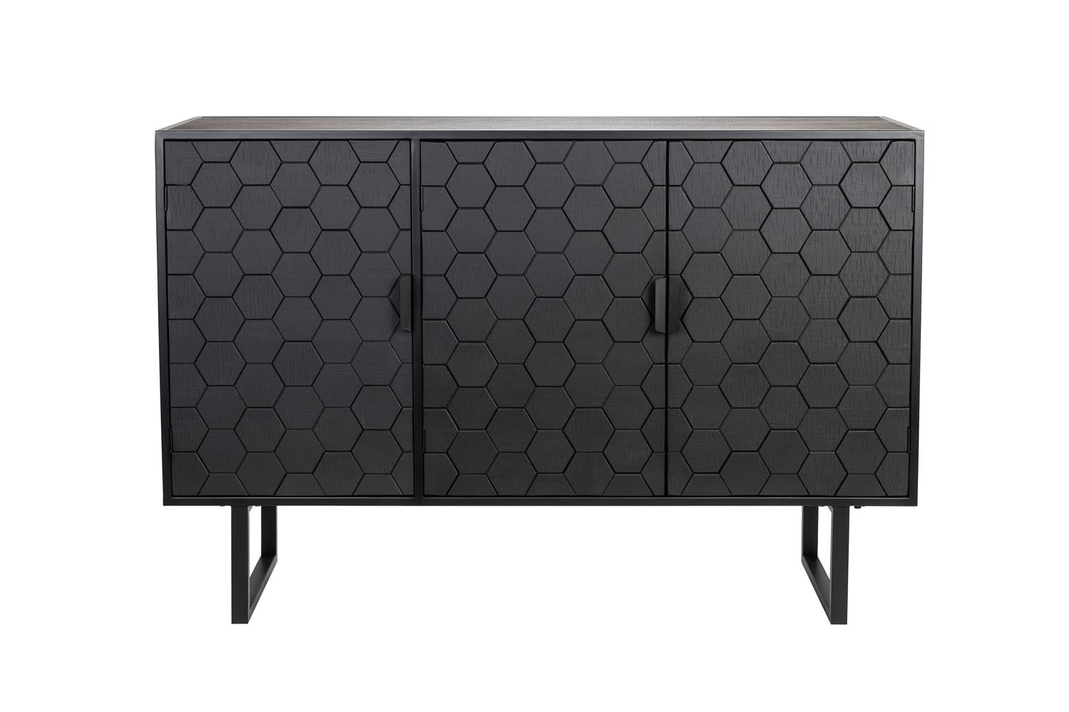 Sideboard Linc Hoch in Black präsentiert im Onlineshop von KAQTU Design AG. High-Sideboard ist von White Label Living