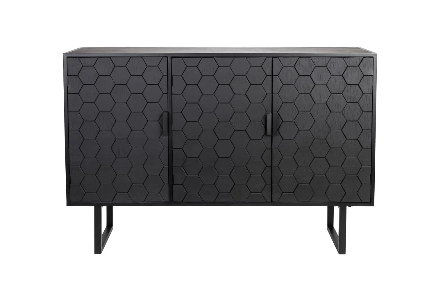 Sideboard Linc Hoch in Black präsentiert im Onlineshop von KAQTU Design AG. High-Sideboard ist von White Label Living