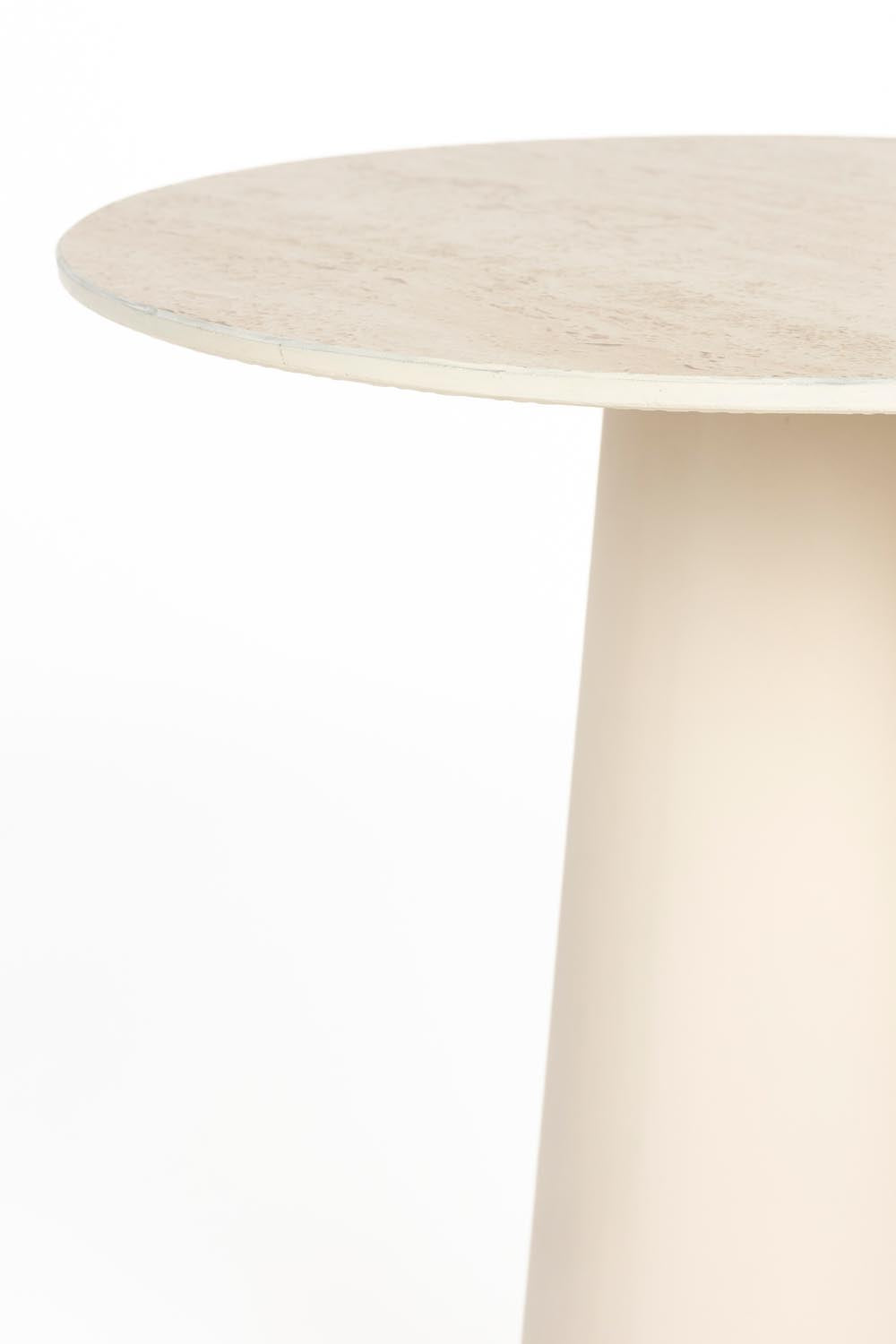 Eleganter Joya Beistelltisch mit moderner Travertinoptik.