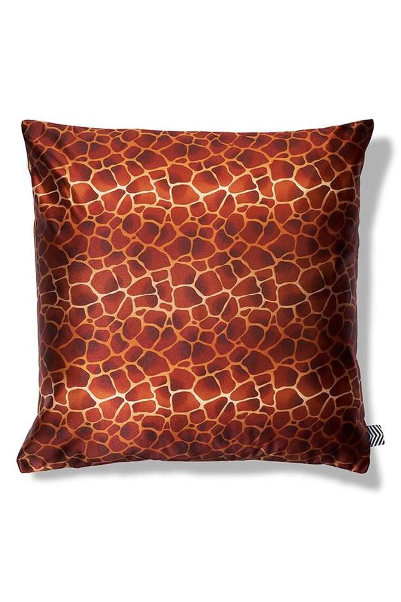 Giraffe Printed Art Kissenbezug in Orangerot präsentiert im Onlineshop von KAQTU Design AG. Kissenbezug ist von ZigZagZurich