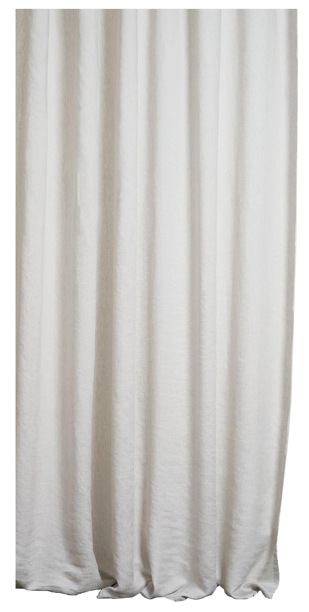 Eleganter Two Tone Vorhang aus Naturleinen von ZigZagZurich.