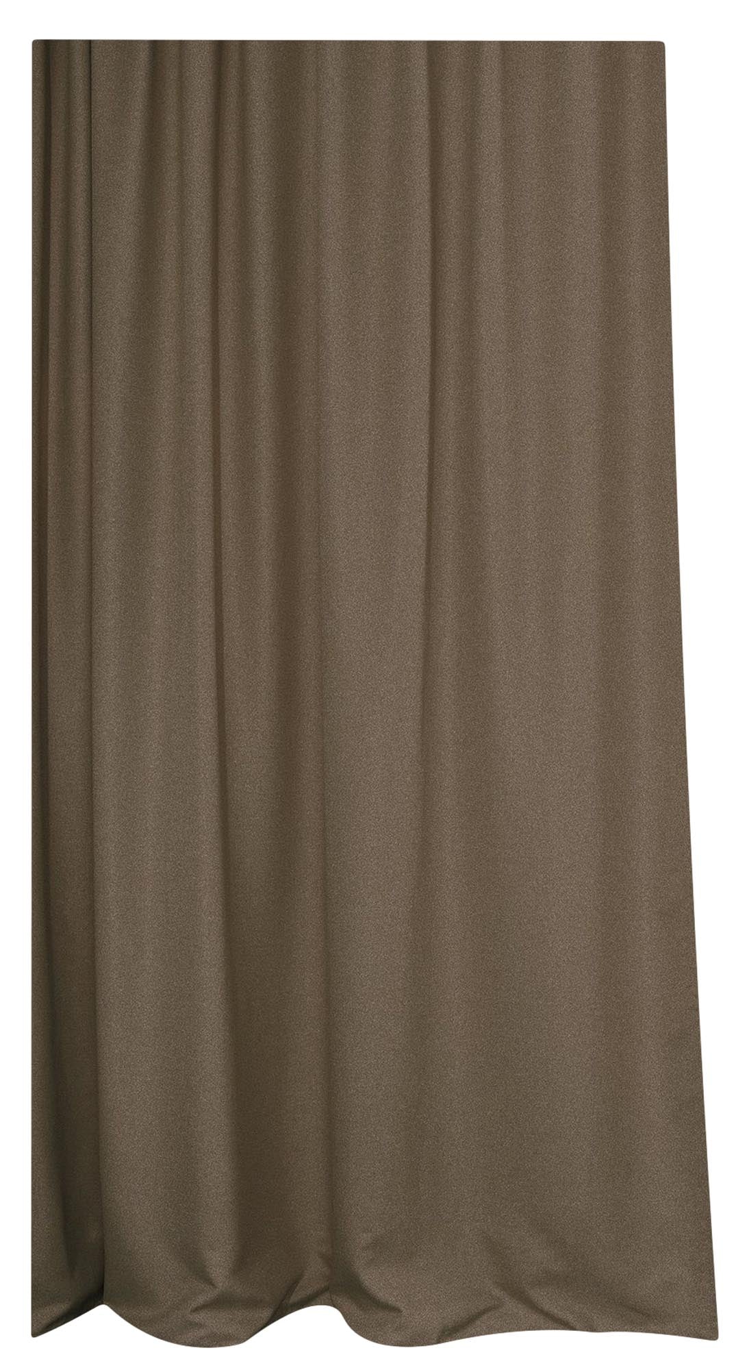 Vorhang Hangover Dimout in Dunkelbraun präsentiert im Onlineshop von KAQTU Design AG. Vorhang ist von ZigZagZurich