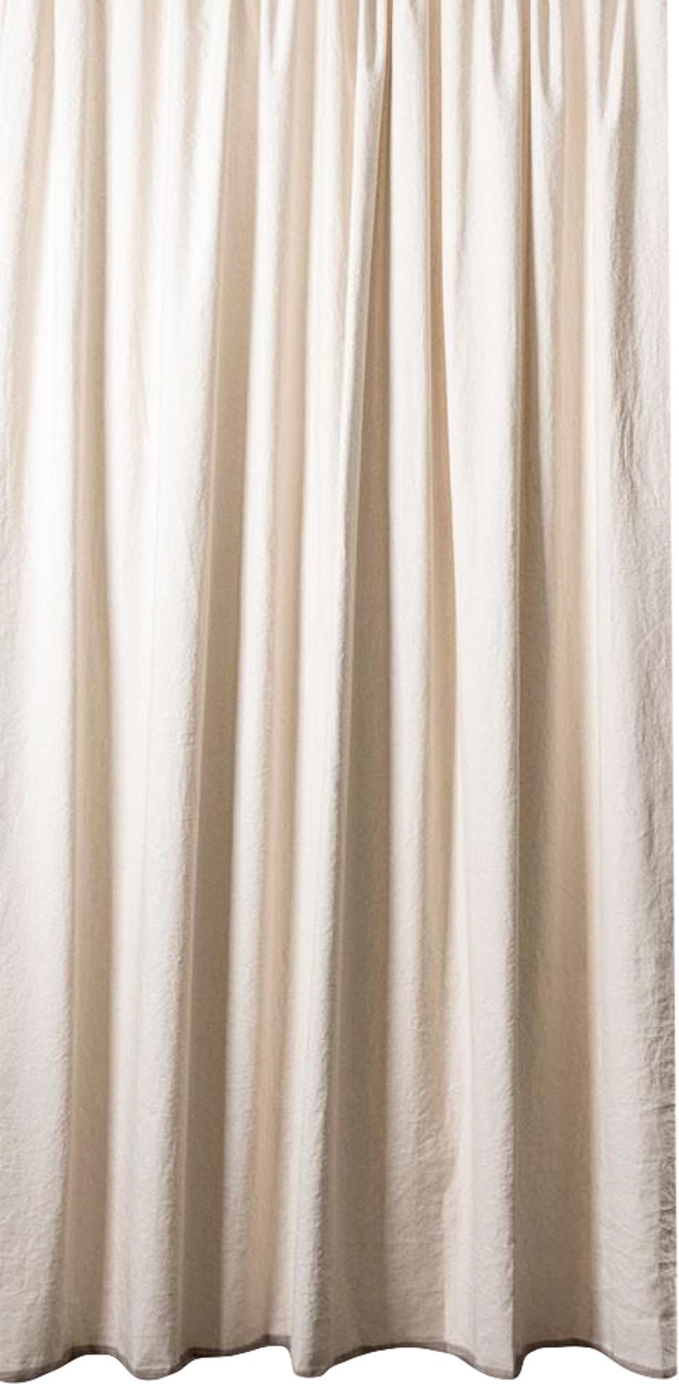 Baumwollvorhang Belize in Natur / Dunkelbraun präsentiert im Onlineshop von KAQTU Design AG. Vorhang ist von ZigZagZurich