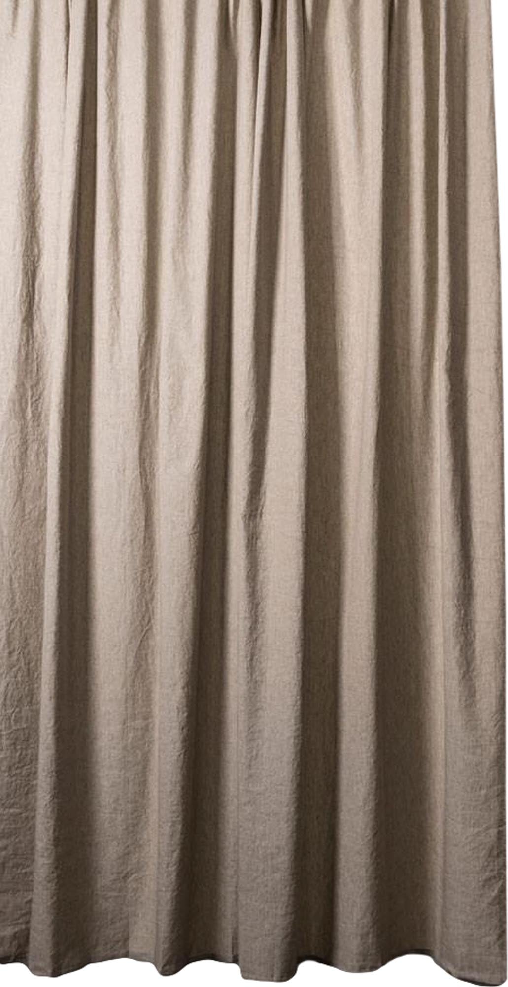 Baumwollvorhang Belize in Dunkelbraun / Natur präsentiert im Onlineshop von KAQTU Design AG. Vorhang ist von ZigZagZurich