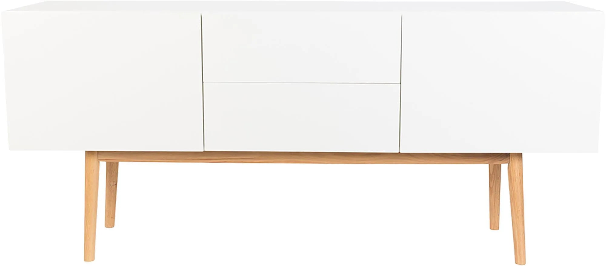 Elegantes Sideboard aus massivem Holz, modernes Design, viel Stauraum, pflegeleicht, ideal für Wohnzimmer oder Flur.