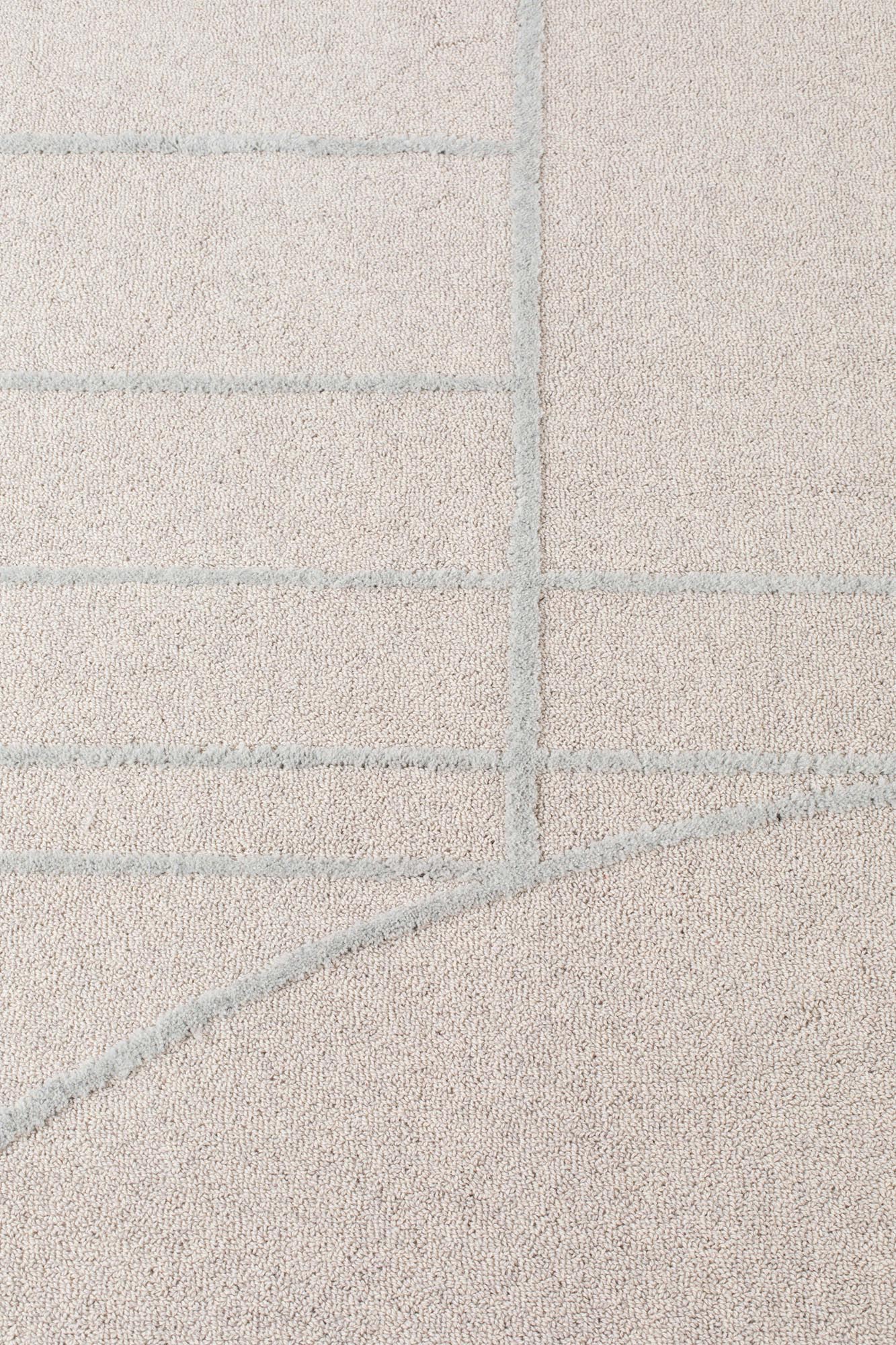 Teppich Bliss in Grau/Blau präsentiert im Onlineshop von KAQTU Design AG. Teppich ist von Zuiver