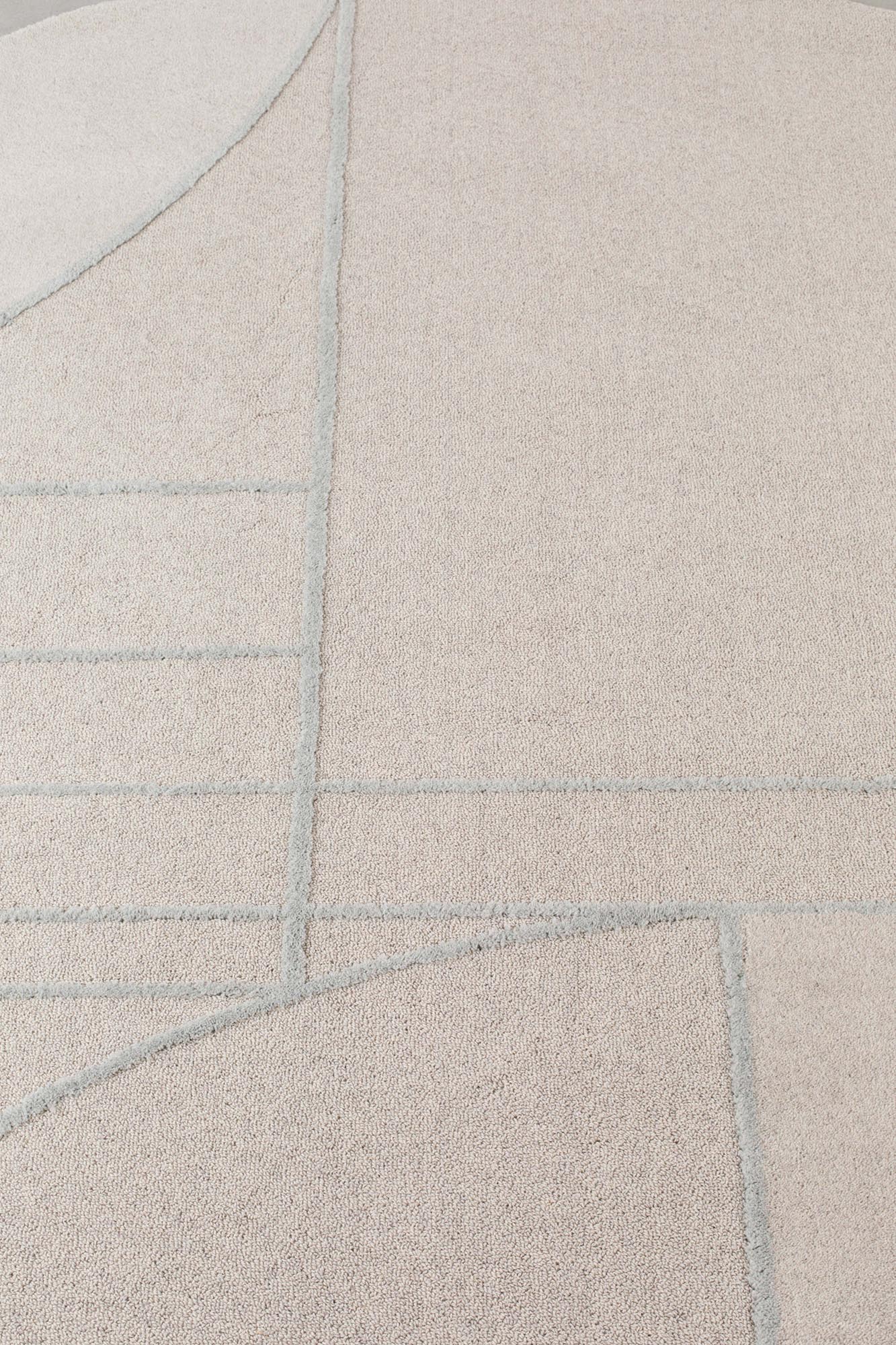Teppich Bliss in Grau/Blau präsentiert im Onlineshop von KAQTU Design AG. Teppich ist von Zuiver