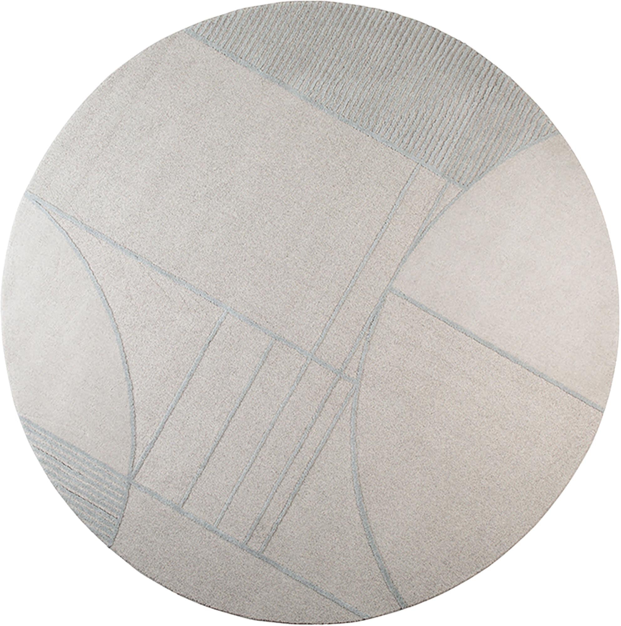 Teppich Bliss in Grau/Blau präsentiert im Onlineshop von KAQTU Design AG. Teppich ist von Zuiver