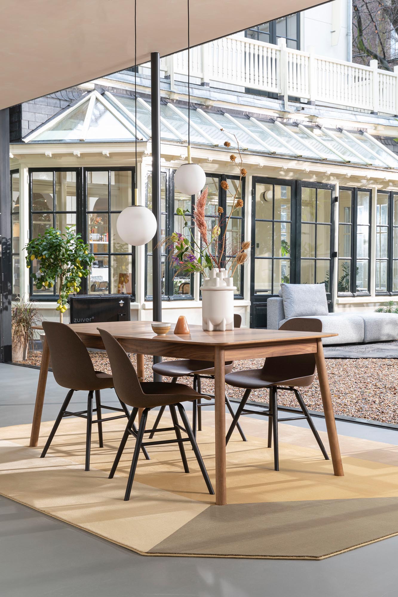 Teppich Harmony in Braun präsentiert im Onlineshop von KAQTU Design AG. Teppich ist von Zuiver