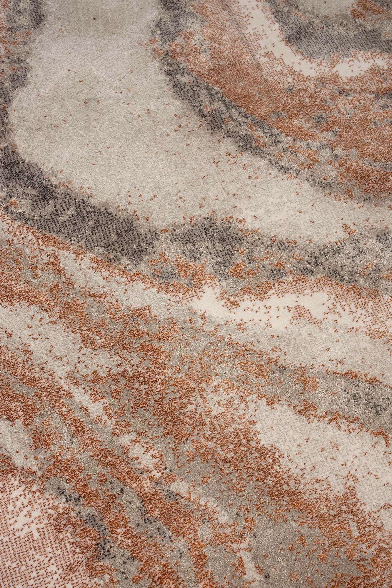 Teppich Solar in Grau/Terra präsentiert im Onlineshop von KAQTU Design AG. Teppich ist von Zuiver