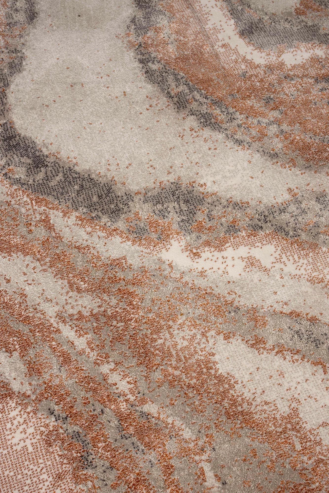 Teppich Solar in Grau/Terra präsentiert im Onlineshop von KAQTU Design AG. Teppich ist von Zuiver