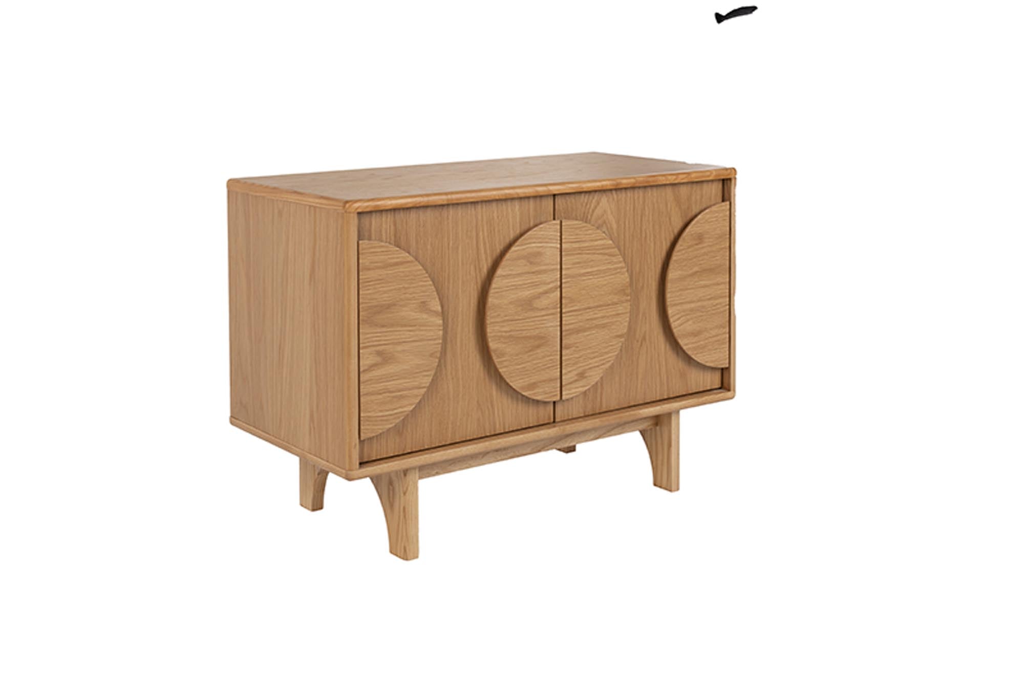 Sideboard Groove 2 Doors in Walnut präsentiert im Onlineshop von KAQTU Design AG. Sideboard ist von Zuiver