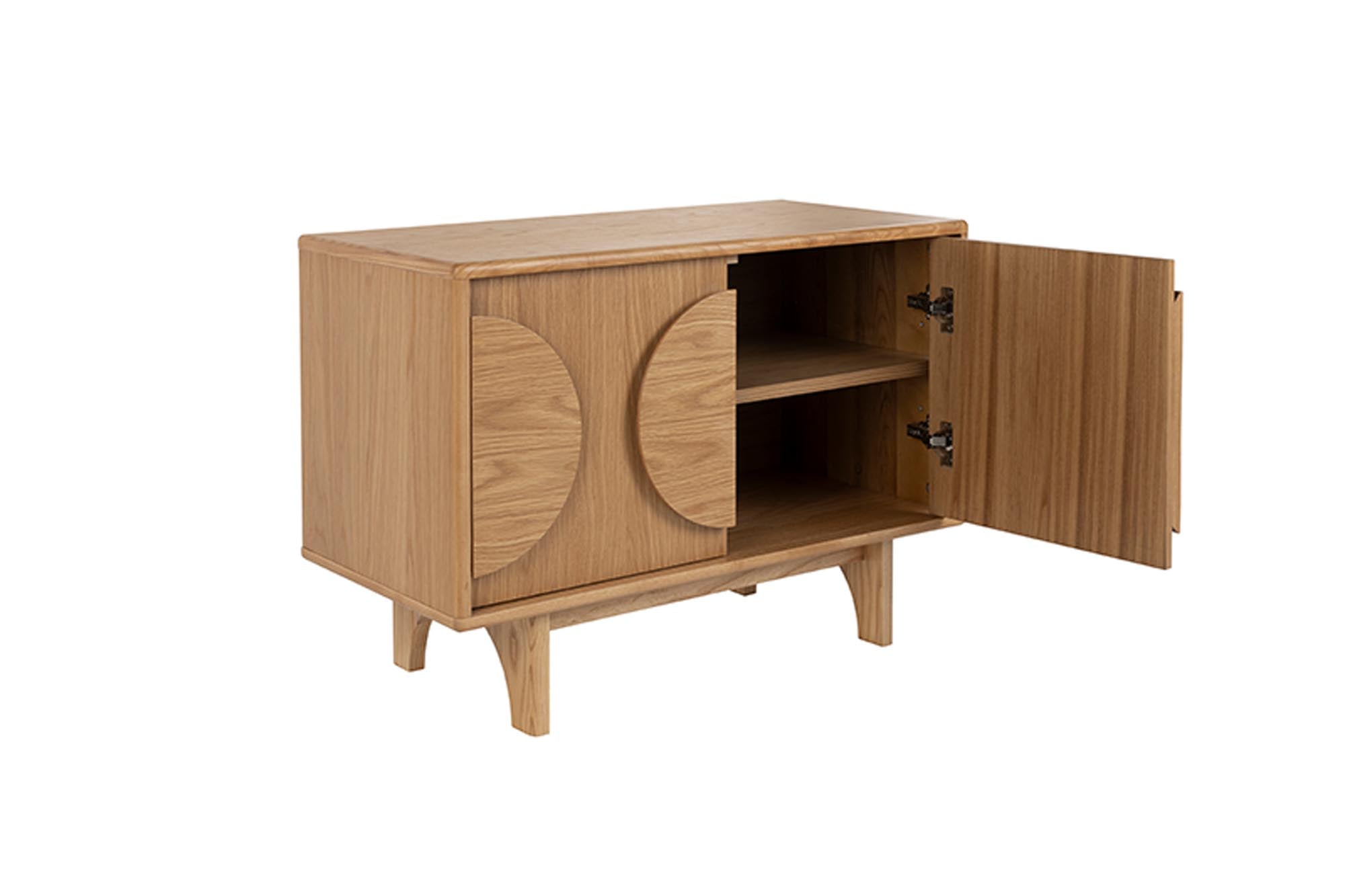 Sideboard Groove 2 Doors in Walnut präsentiert im Onlineshop von KAQTU Design AG. Sideboard ist von Zuiver