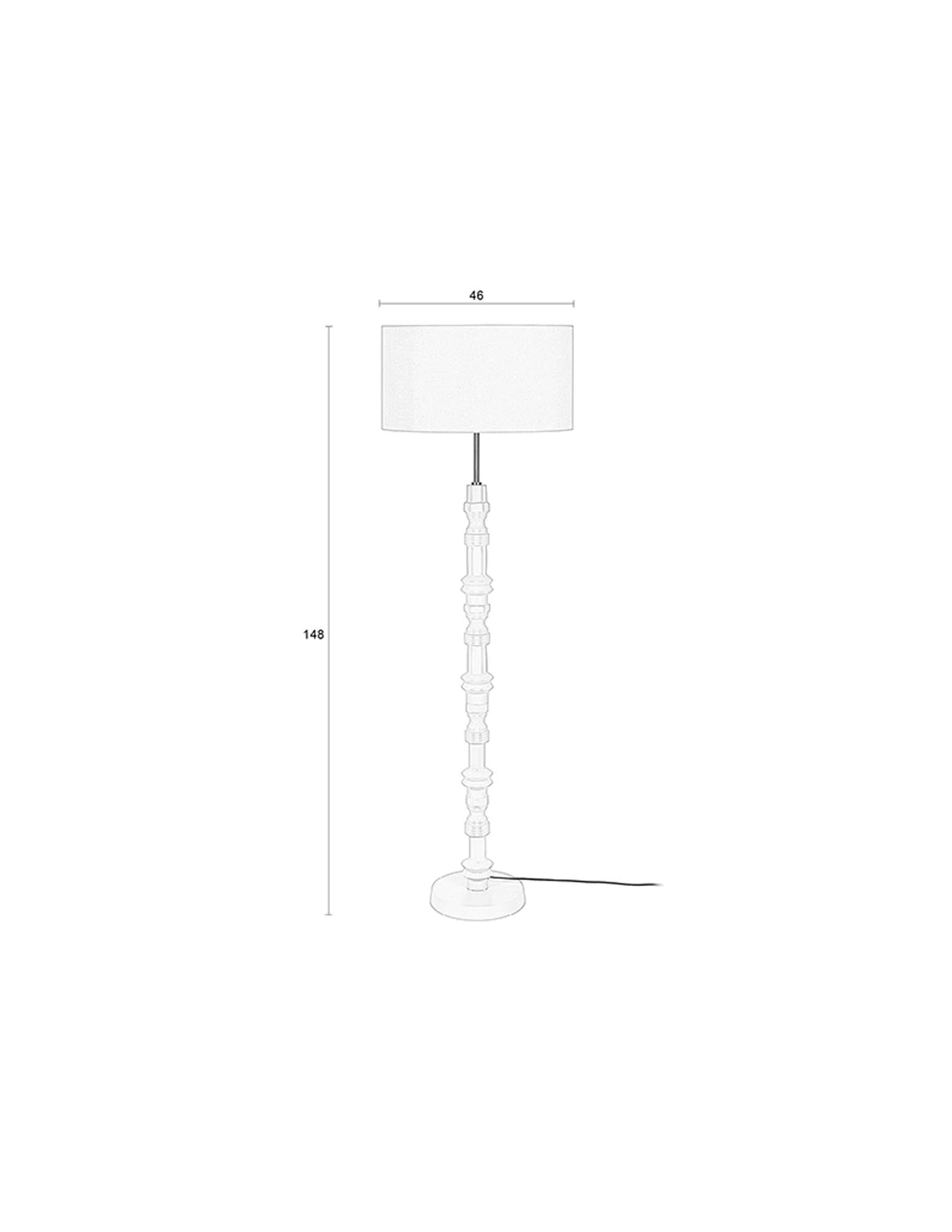 Elegante Stehleuchte Totem von Zuiver, die mit ihrem zeitgemäßen Look und robuster Standfestigkeit jeden Raum aufwertet.