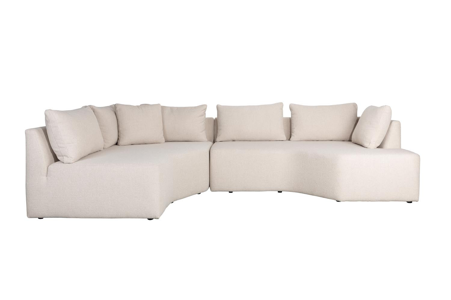 Prosper Sofa Left in Sand präsentiert im Onlineshop von KAQTU Design AG. 3er Sofa ist von Zuiver