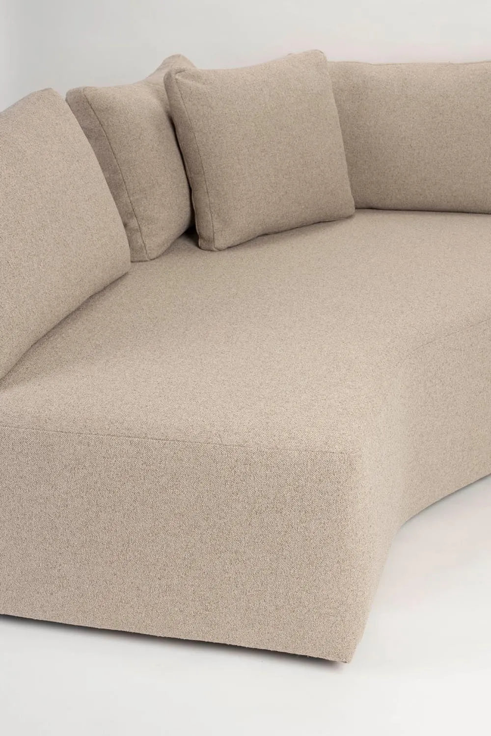 Prosper Sofa Left in Cappucino präsentiert im Onlineshop von KAQTU Design AG. 3er Sofa ist von Zuiver