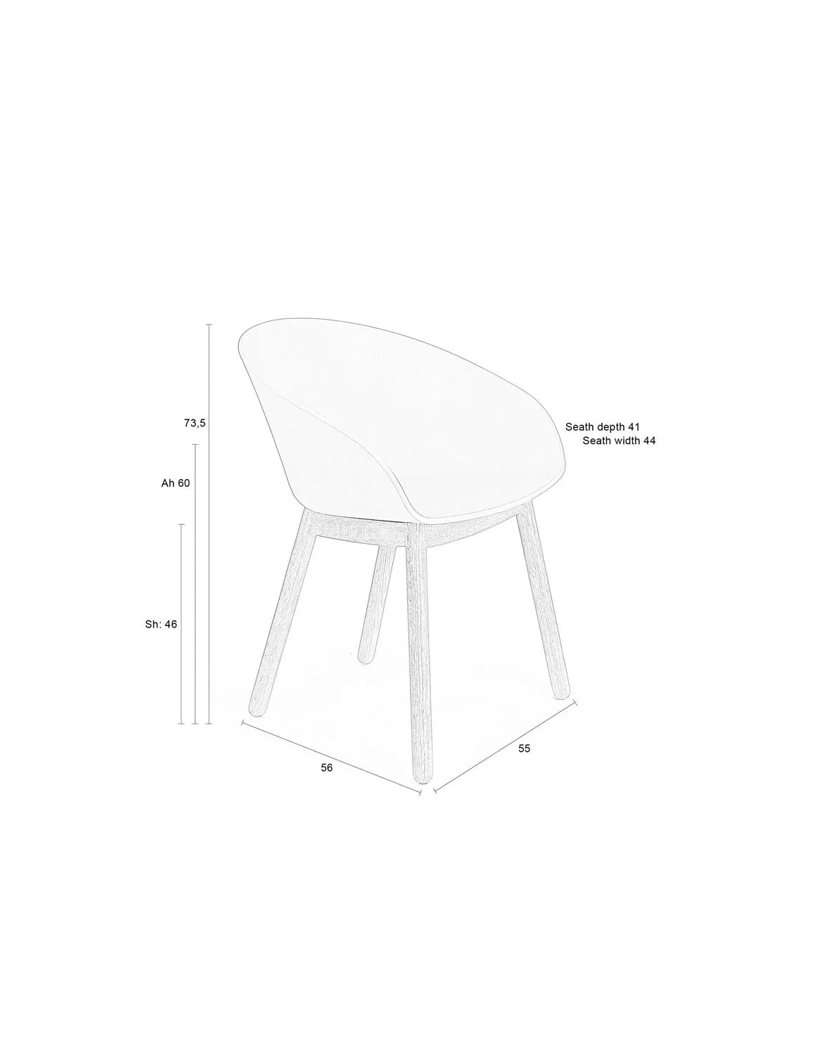 Eleganter Void Sessel aus Eiche: Perfekte Harmonie von Stil und Komfort.