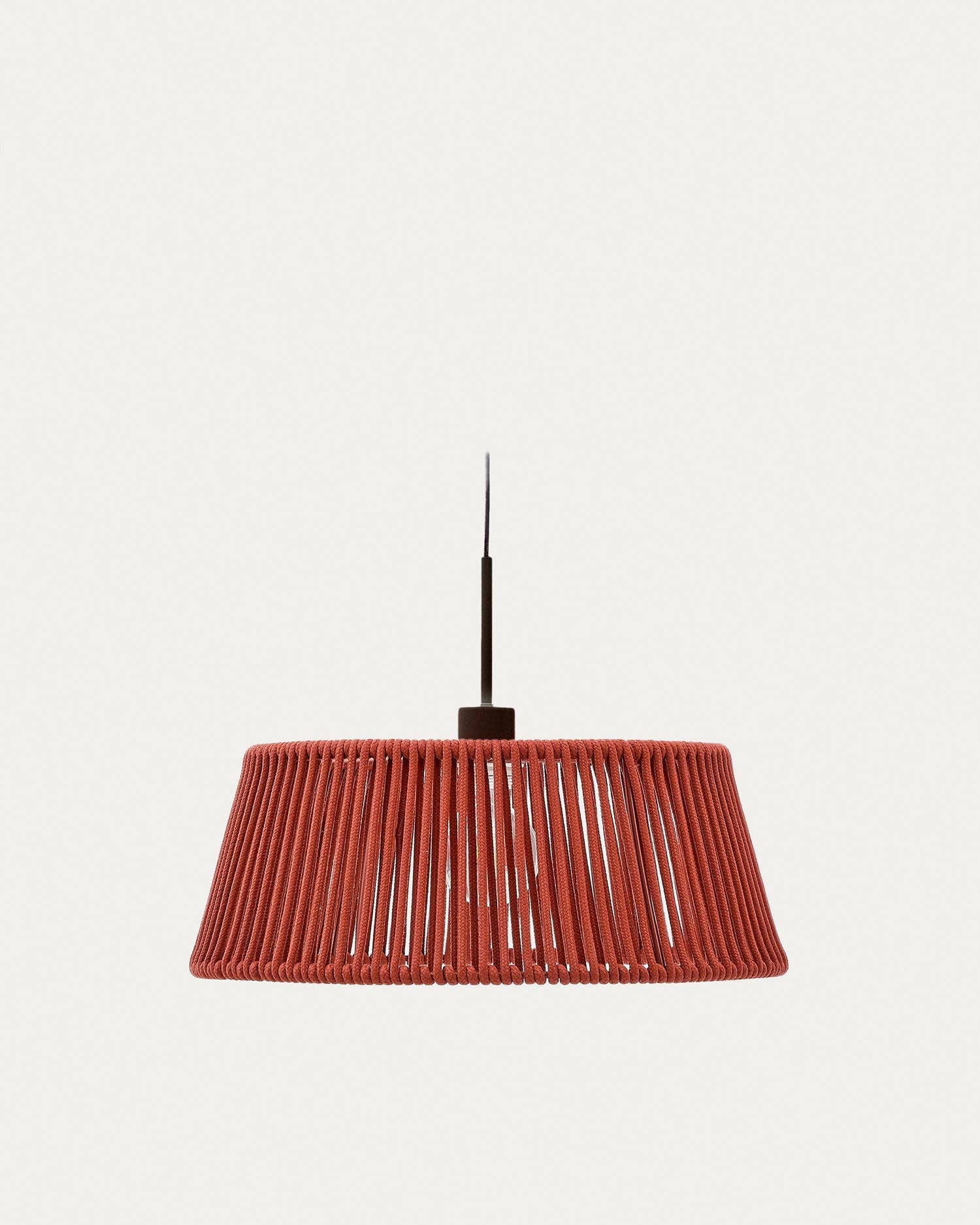 Lampenschirm für Deckenleuchte Aldet aus terrakottafarben marmoriertem Seil Ø 46 cm in Terrakotta präsentiert im Onlineshop von KAQTU Design AG. Lampenschirm ist von Kave Home