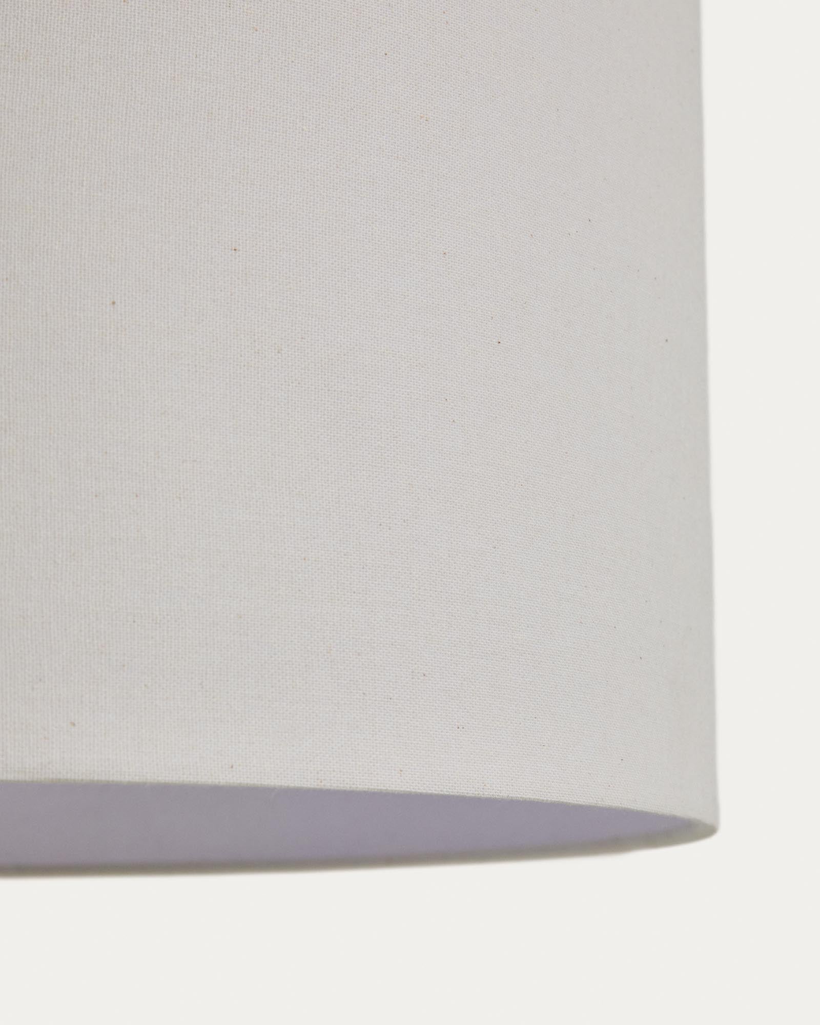 Stilvoller Lampenschirm in elfenbeinfarbener Baumwolle, Ø 45 cm, perfekt für moderne Deckenleuchten und gemütliche Wohnräume.
